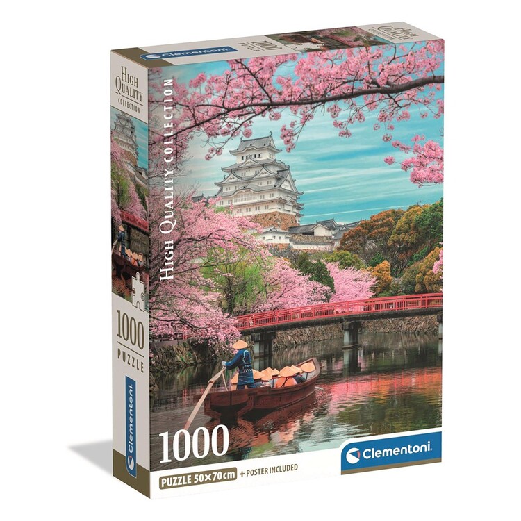 Puzzel Himeji Castle in Spring