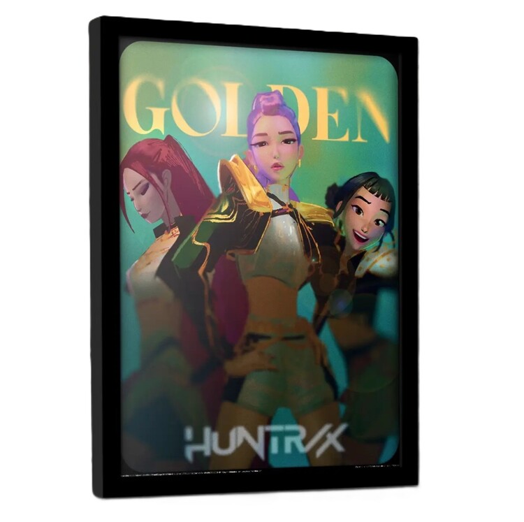 Poster incorniciato K-Pop Demon Hunters - Golden