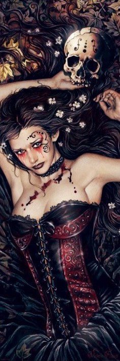 Poster Victoria Frances - skull girl