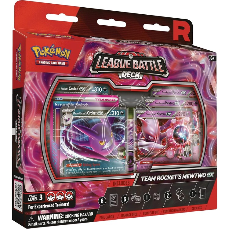 Levně Collectors Cards - Pokémon TCG: Team Rocket's Mewtwo ex League Battle Deck