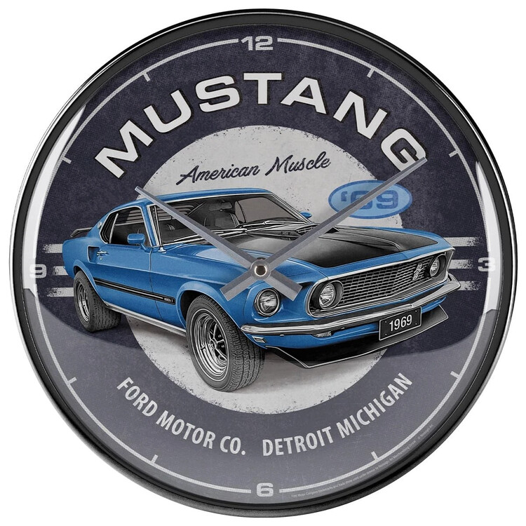 Levně Hodiny Hodiny Ford Mustang - 1969