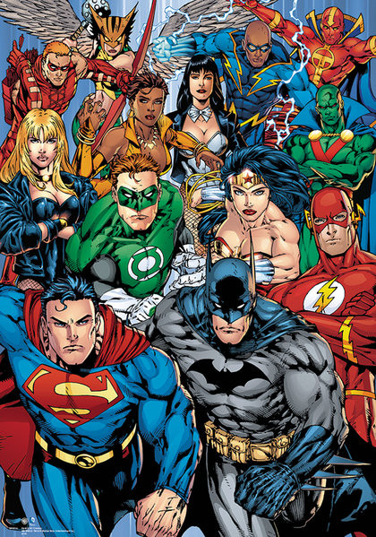 DC Comics - Collage Metallposter