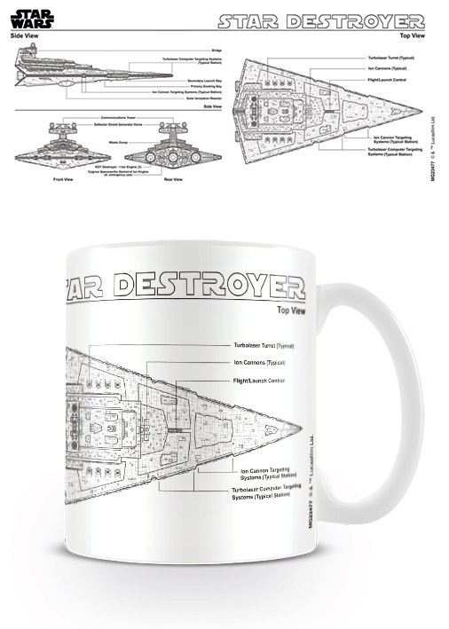 Tazza Star Wars - Star Destroyer Sketch