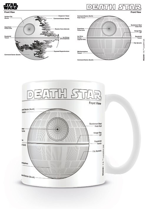 Koffie mok Star Wars - Death Star Sketch