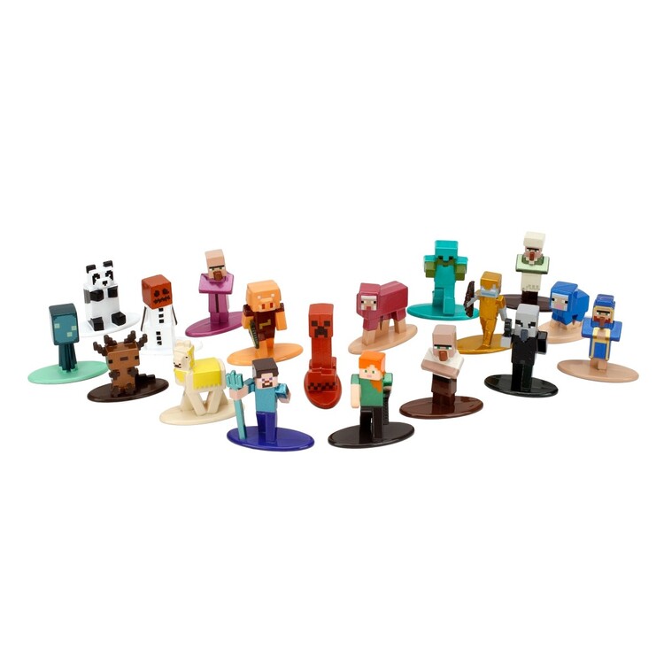 Set de figurines Minecraft - Nano Metalfigs 18 pcs
