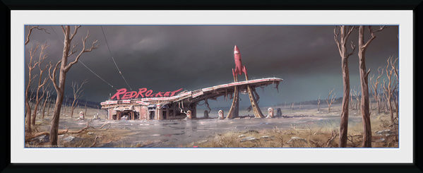 Gerahmte Poster Fallout 4 - Red Rocket