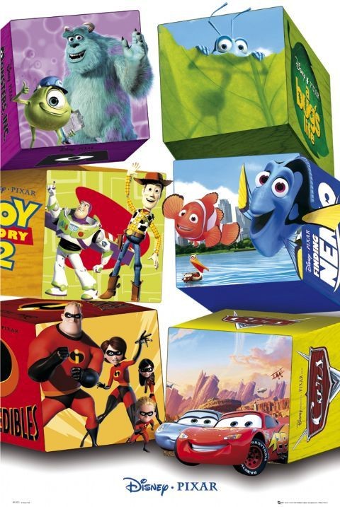 Poster PIXAR - characters