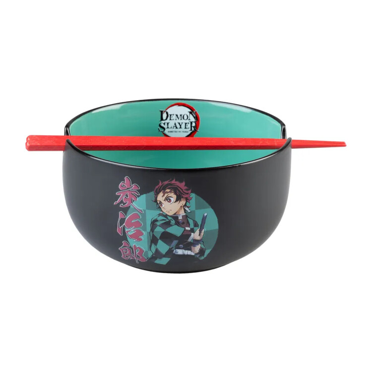 Set de cuenco y palillos para ramen Demon Slayer