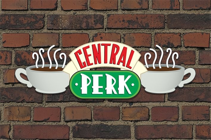Plakát, Obraz - Přátelé TV - Central Perk Brick, 91.5x61 cm