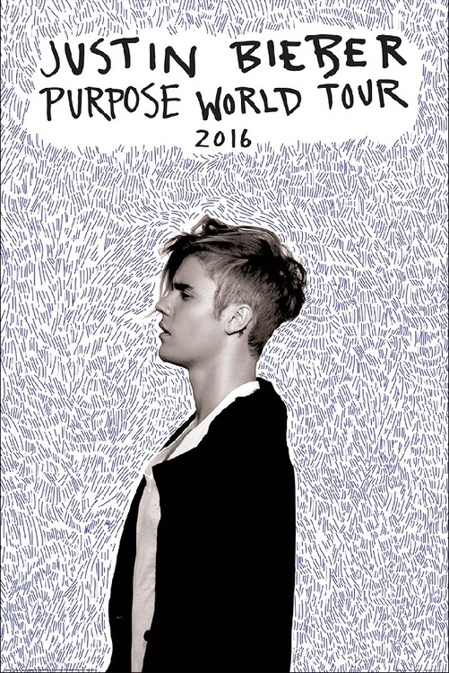 Plakát Justin Bieber - Purpose Tour