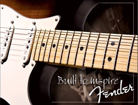 Metallschild Fender - Strat since 1954