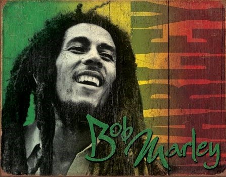 Metallschild Bob Marley