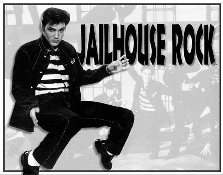 Metallschild Elvis - Jailhouse Rock