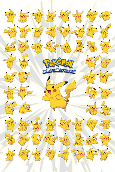 Poster Pokemon - pikachu