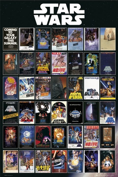 Plakát STAR WARS - movie posters