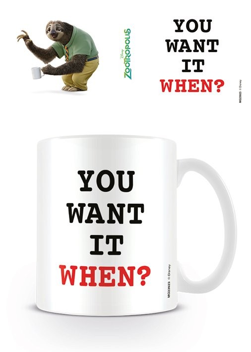 Koffie mok Zootropolis - You Want it When