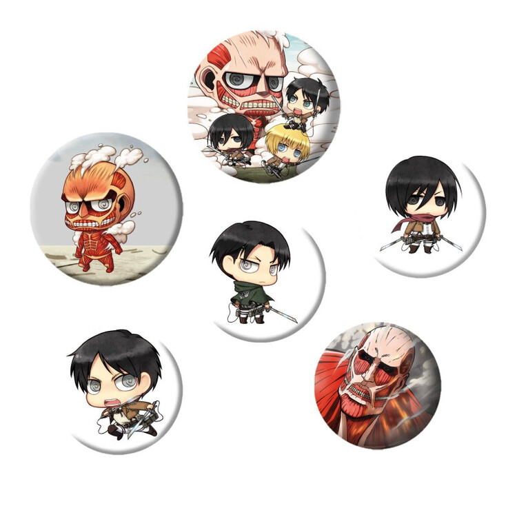 Ansteckerset Attack on Titan (Shingeki no kyojin)