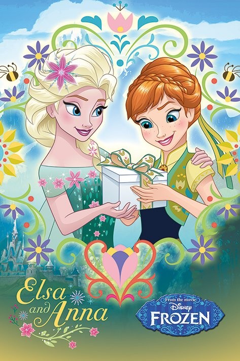Poster Frozen - Anna & Elsa Frame