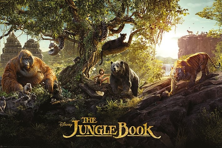 Plakát, Poszter A Dzsungel könyve Panorama Faliposzterek 3+1