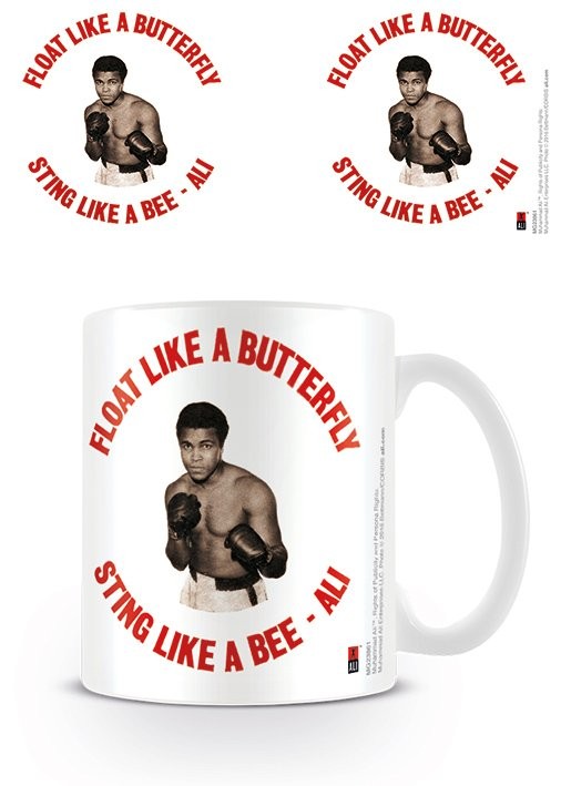 Tazza Muhammad Ali  - Float like a butterfly,sting like a bee - retro