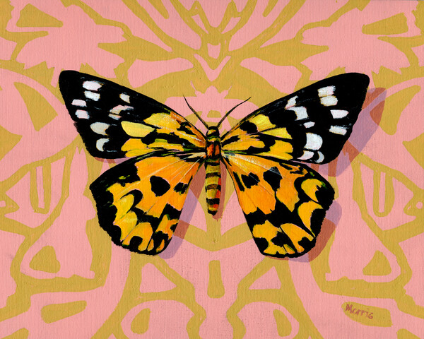 Plakát Garden Tiger on Damask, c.2026