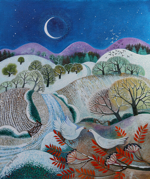 Poster Winter Doves, 2018