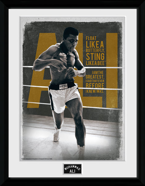 Framed Poster Muhammad Ali – Quotes 30x40cm Collector Print