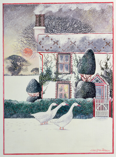 Poster Christmas Cottage, 1985