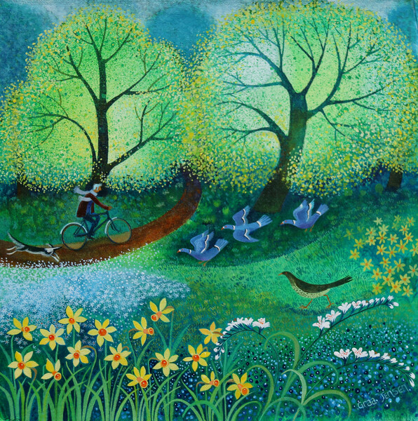 Poster Cycling through the park, 2021