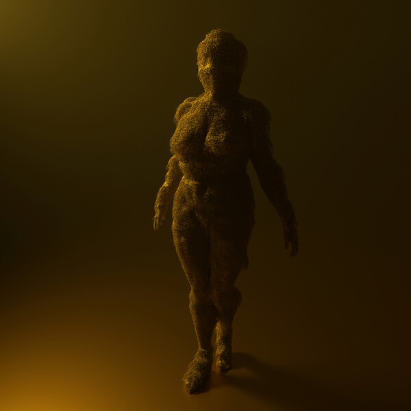 Poster Dramatic Particle Figure,  c.2015-2025