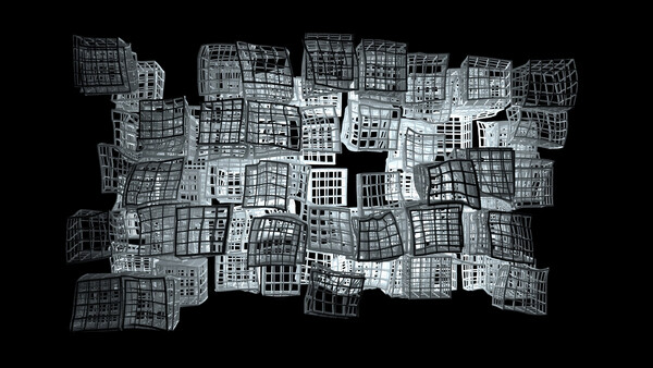 Poster Cubic Grid-like Composition, c.2015-2025