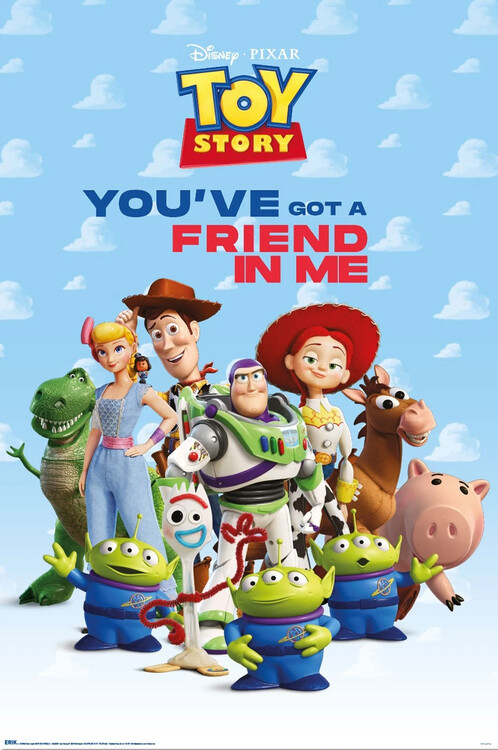 Plakát, Obraz - Toy Story: 30th Anniversary - You've Got Friend in Me, 61 × 91.5 cm