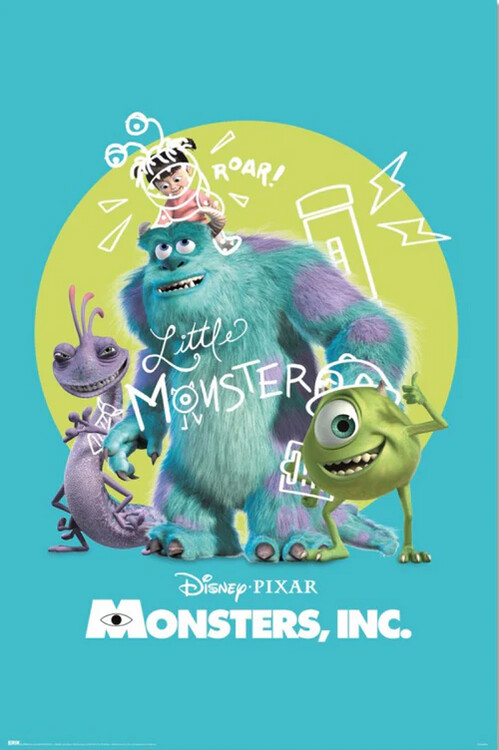 Plakát, Obraz - Monsters, inc. - Little Monster, 61 × 91.5 cm