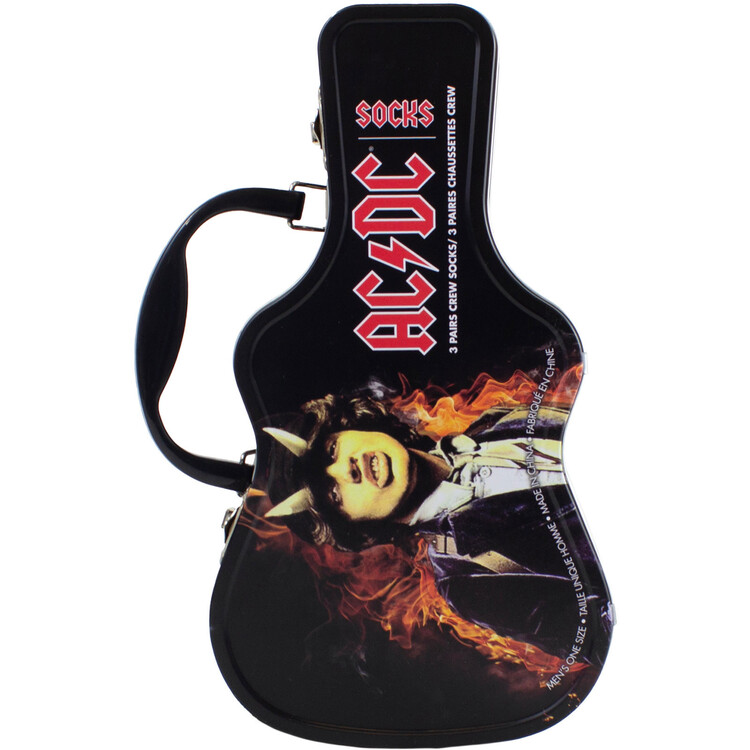 Levně Ponožky AC/DC - Logos | 3 páry, 39 - 46