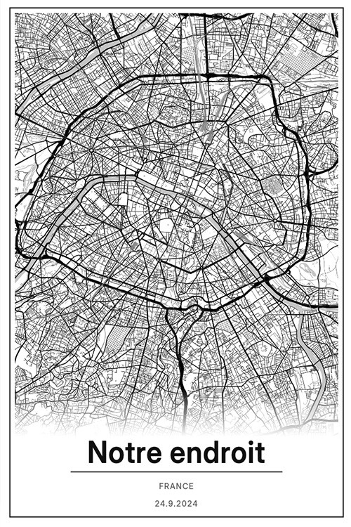 Poster Carte personnalisée