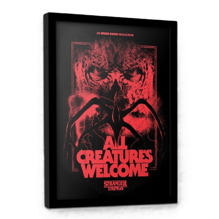 Poster enmarcado Stranger Things 5 - All Creatures Welcome