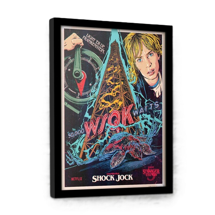 Inramad poster Stranger Things 5 - EP5 Shock Jock