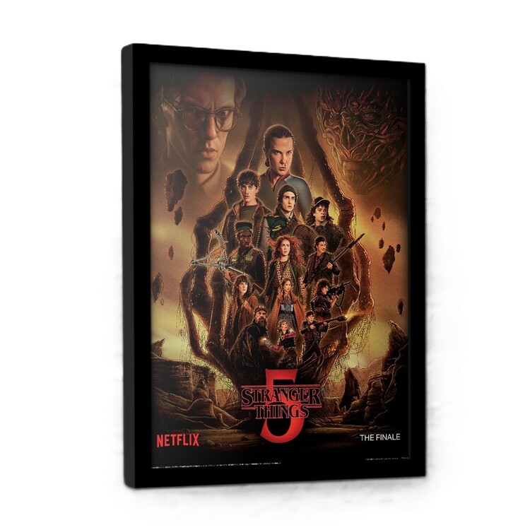 Gerahmte Poster Stranger Things 5 - The Finale