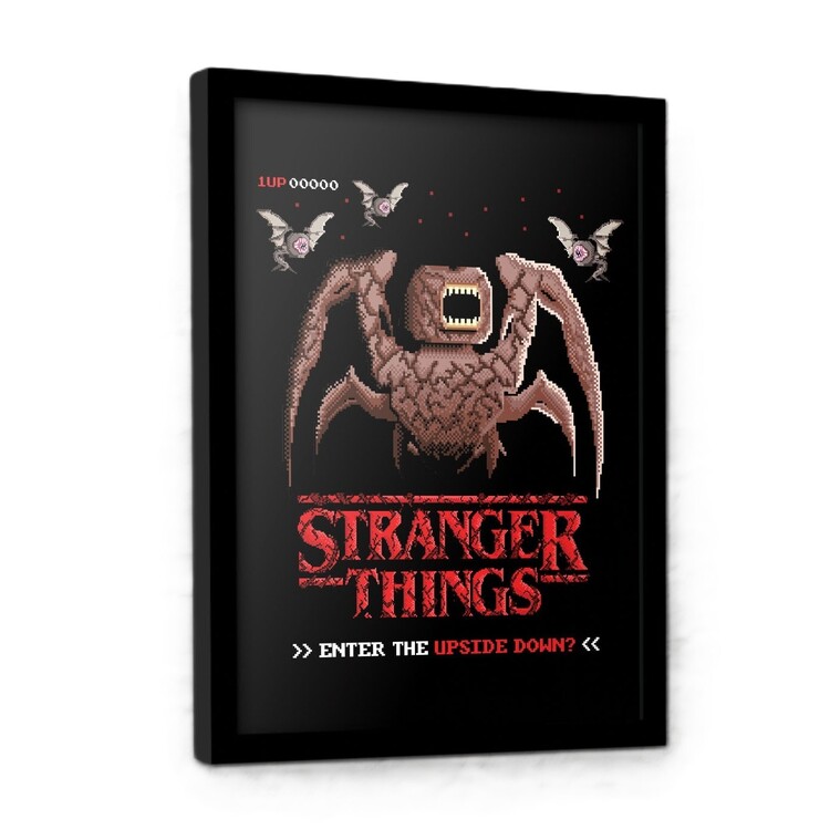 Rámovaný plakát Stranger Things 5 - Enter the Upside Down