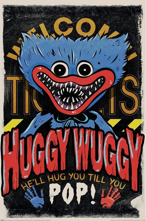 Plakát, Obraz - Poppy Playtime - Huggy Wuggy, 61 × 91.5 cm
