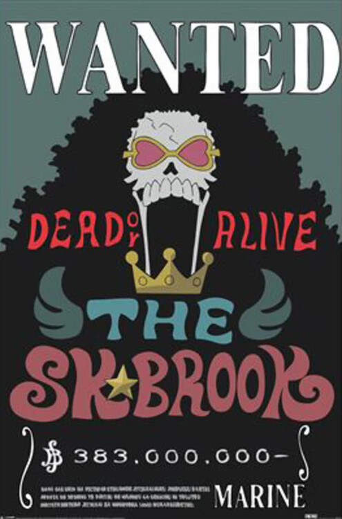 Poster One Piece - Wanted Brook