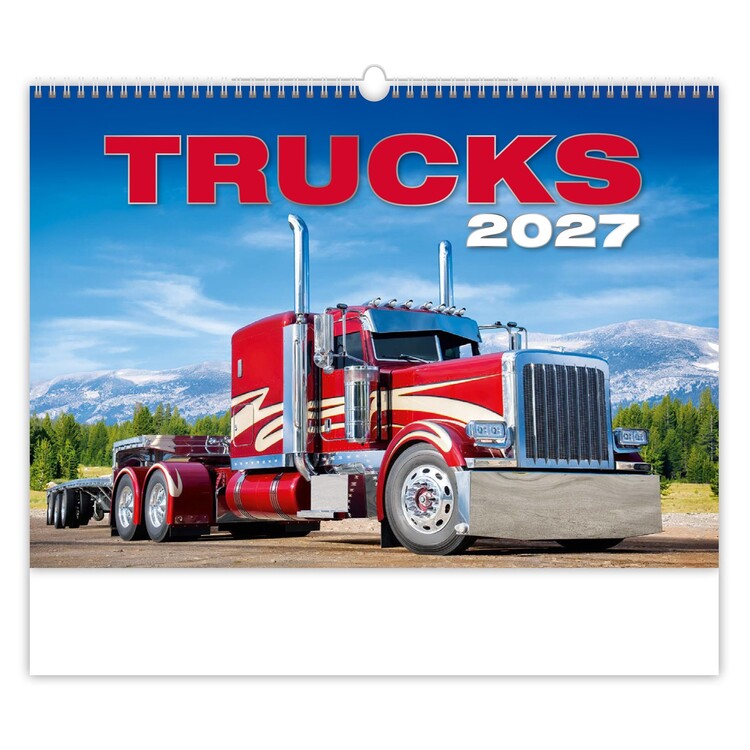 Levně Kalendář 2027 Trucks, 45 x 31.5 cm