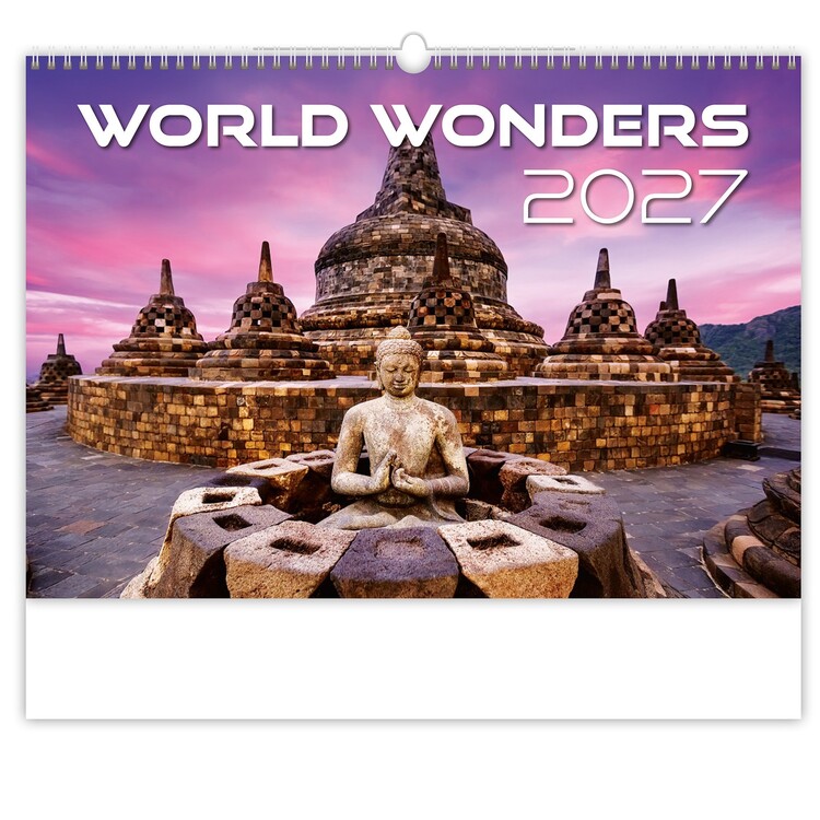 Levně Kalendář 2027 World Wonders, 45 x 31.5 cm