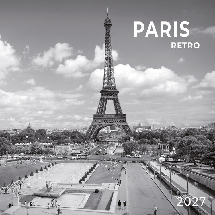 Kalendár 2027 Retro Paríž