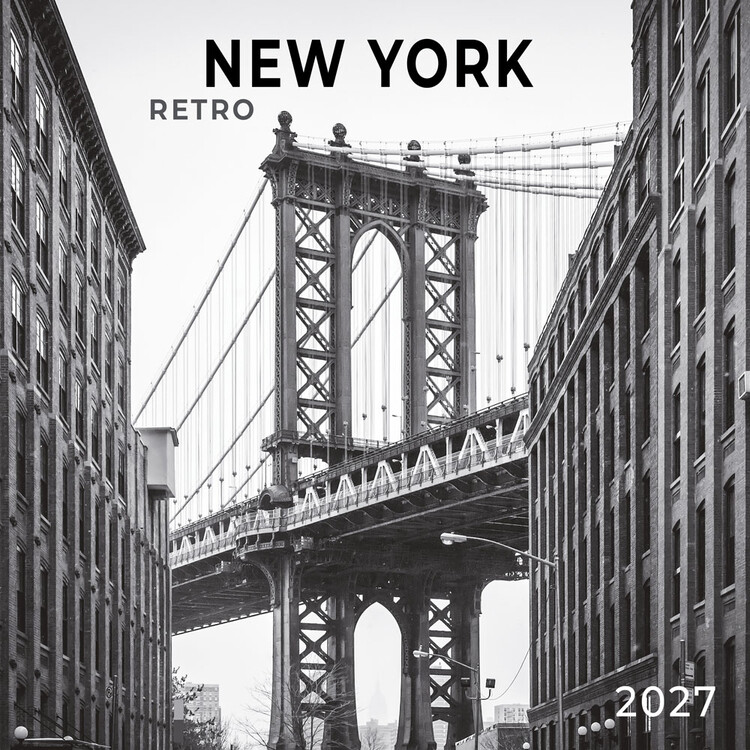 Calendario 2027 New York rétro