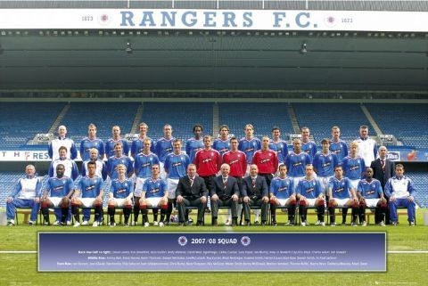 Poster Rangers - Team photo 07/08