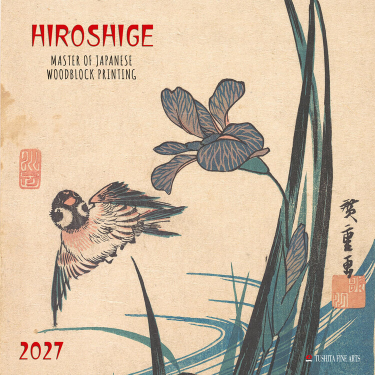 Calendario 2027 Hiroshige – Xilografia giapponese | 16 mesi