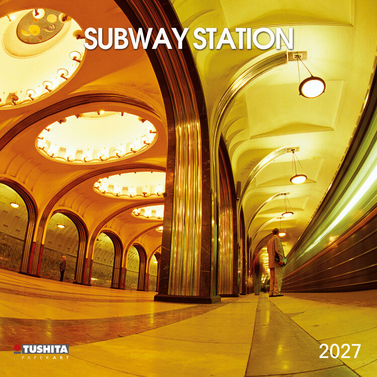 Calendrier 2027 Station de métro | 16 mois