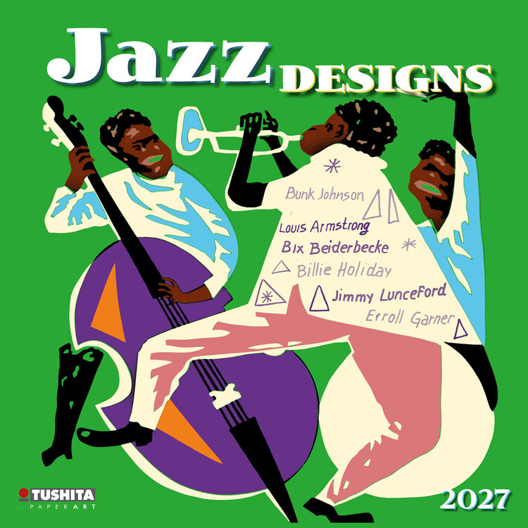 Naptár 2027 Jazz Designs | 16 hónapos