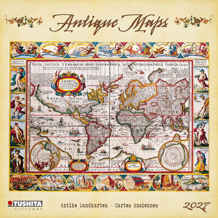 Calendario 2027 Antique Maps | 16 mesi